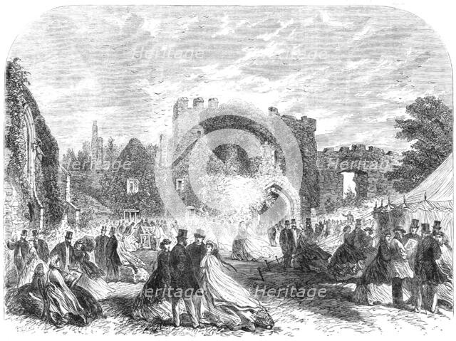 Meeting of the Sussex Archaeological Society at Amberley Castle, 1865. Creator: Unknown.