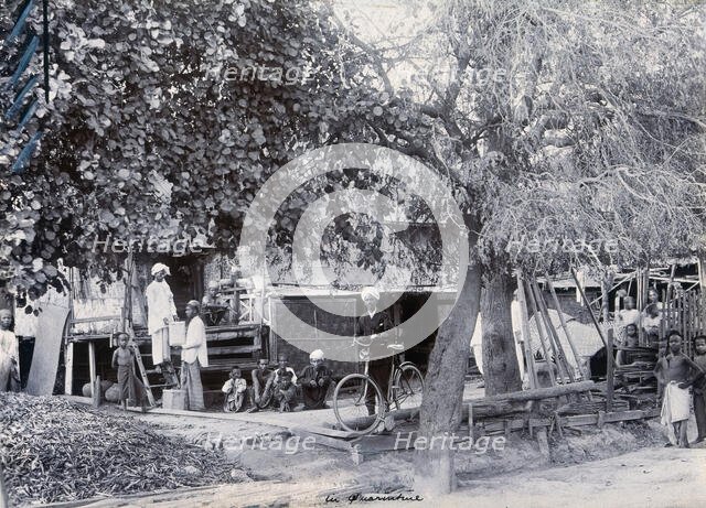People living in quarantine, during a plague epidemic in Mandalay, 1906. Creator: Criouleansky & Marshall.