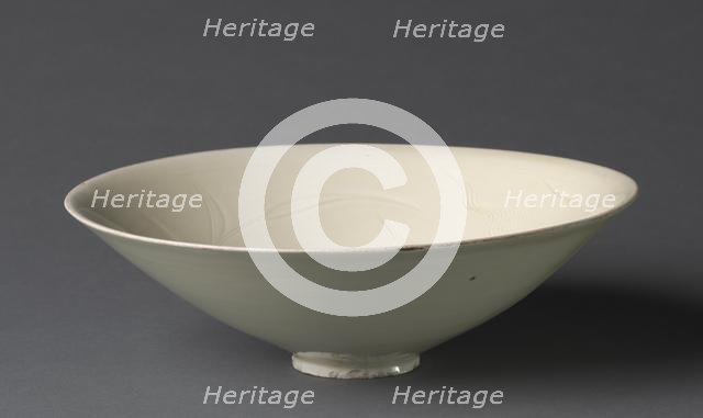 Bowl with Ducks among Waves and Reeds, 1100s. Creator: Unknown.