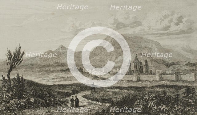 Mount Ararat, Armenia, 1838.  Creator: Augustin François Lemaitre.