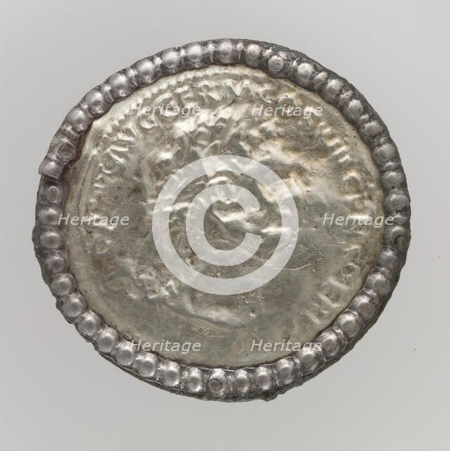 Gold Disk Brooch, Frankish, 6th-7th century. Creator: Unknown.