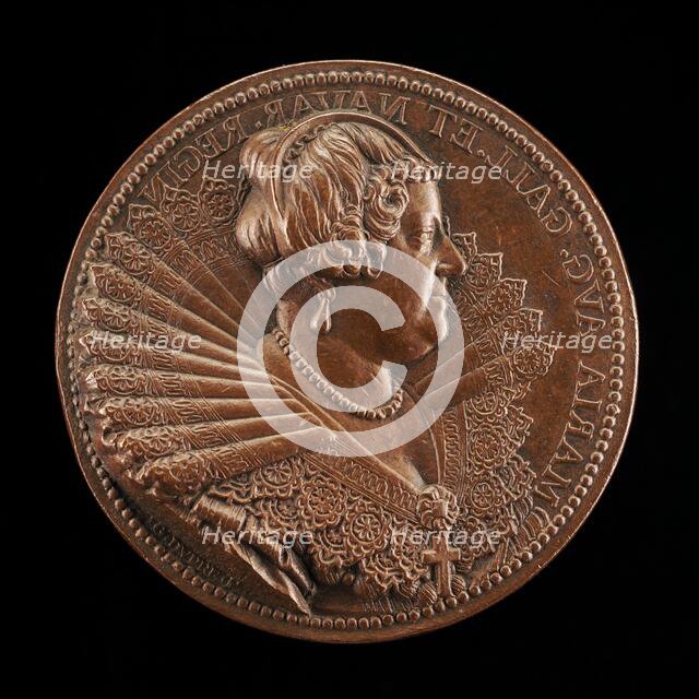 Marie de' Medici, 1573-1642, Wife of King Henri IV of France 1600 [obverse], 1624. Creator: Abraham Dupre.
