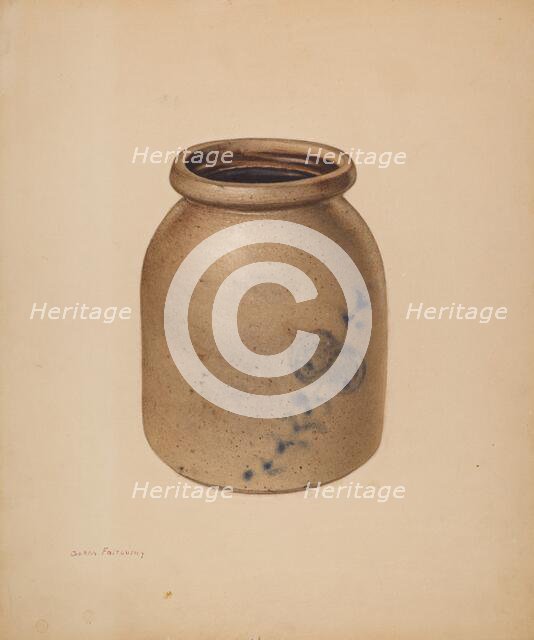 Jar, c. 1938. Creator: Aaron Fastovsky.