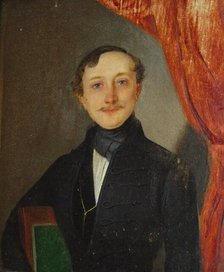 Portrait of the composer Béla Kéler (1820-1882), c. 1840. Creator: Anonymous.