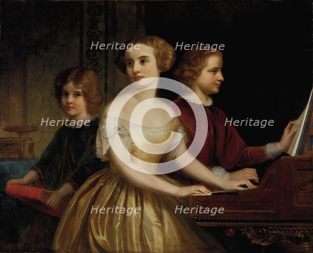 The Parmly Sisters, ca. 1857. Creator: Thomas Pritchard Rossiter.