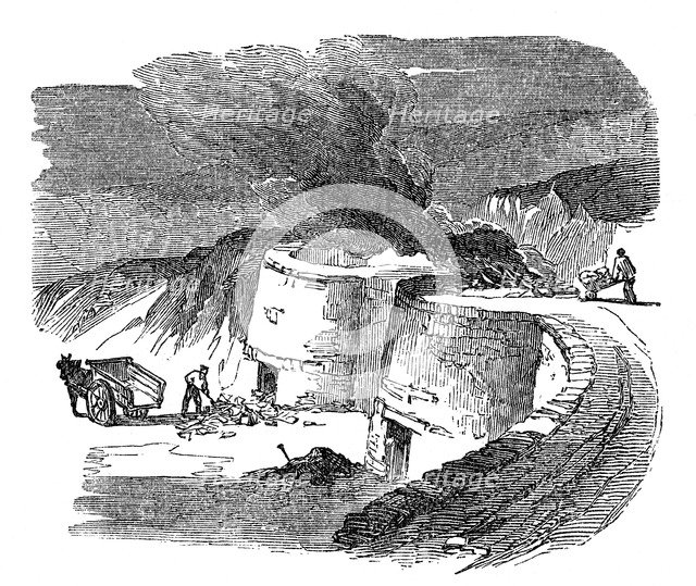 Lime kilns, 1872. Artist: Unknown