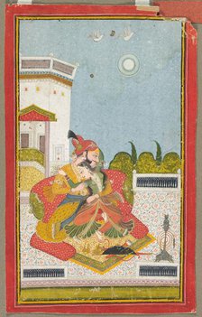 Lovers Embracing (Raga Malkaus), c. 1760. Creator: Unknown.