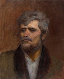 Character Head Study of a Man, 1880-1900. Creator: Ladislav Mednyanszky.