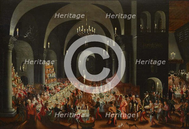 The Feast of Belshazzar, First third of 17th cen. Creator: Master of Belshazzar's Feast (active 1st quarter of the 17th century).