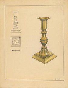 Candlestick, c. 1936. Creator: Philip Johnson.