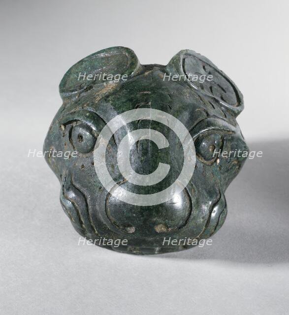 Fitting (Shi) in the Form of a Feline Head, between c.1100 and c.950 B.C.. Creator: Unknown.
