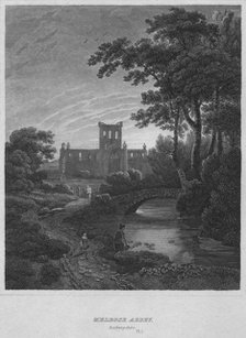'Melrose Abbey, Roxburghshire', 1814. Artist: John Greig.