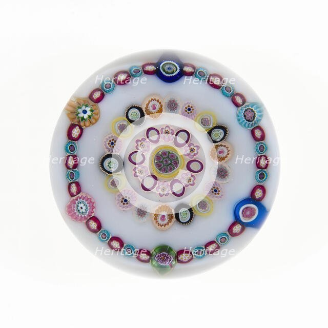 Paperweight, Clichy, 19th century. Creator: Clichy Glassworks.