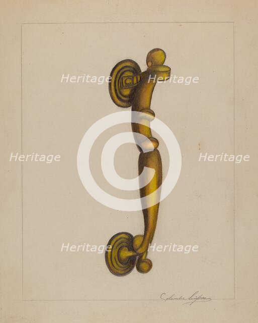 Door Knocker, c. 1936. Creator: Columbus Simpson.