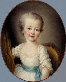 Portrait de petite fille en robe blanche, dite Alexandrine Lenormant d'Etiolles. Creator: Francois Hubert Drouais.