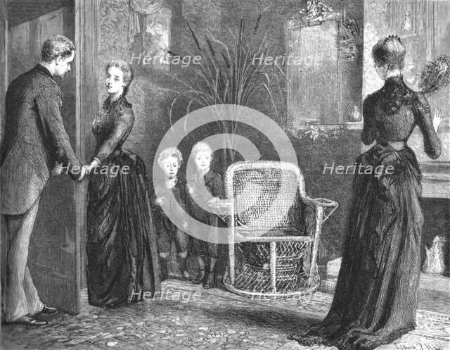 ''That Unfortunate Marriage, by Francis Eleanor Trollope; Then with Mrs. Dormer-Smith's eyes fixedly Creator: Sydney Prior Hall.