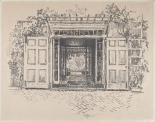 Doorway, Wyck, 1912. Creator: Joseph Pennell.