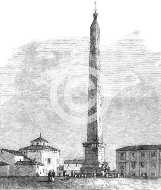 The Obelisk of the Lateran at Rome, 1870. Creator: Unknown.