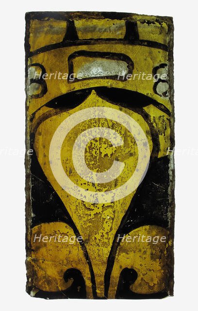 Glass Fragment, European, 14th century. Creator: Unknown.