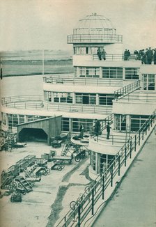 Control tower at Le Bourget Airport, Paris, c1936 (c1937). Artist: Unknown.