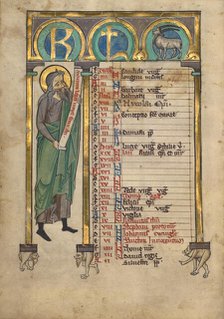 Malachi; Psalter, about 1240-1250. Creator: Unknown.