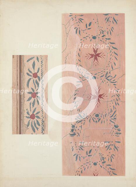 Wall Stencil, c. 1940. Creator: Ray Holden.