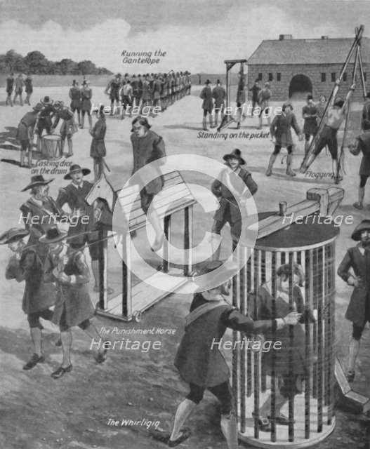 'Curious Old-Time Military Punishments', c1934. Artist: Unknown.