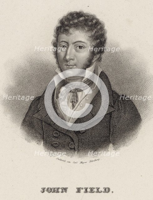 Portrait of the composer John Field (1782-1837), 1845.