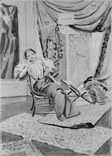 Girl on Chair, c. 1891. Creator: Louis Michel Eilshemius.