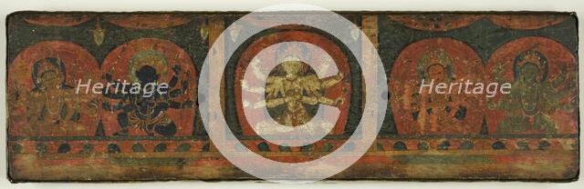 Manuscript Cover from the Five Protectors (Pancharaksha), 13th century. Creator: Unknown.