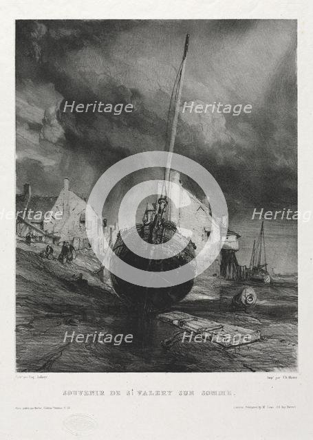 Six Marines: Souvenir Saint Valéry-sur-Somme, 1833. Creator: Eugène Isabey (French, 1803-1886); Morlot, Paris and McLean.