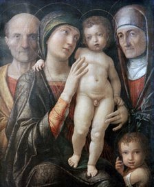 'Holy Family with St Elizabeth and St John the Baptist as a Child', c1495-1500. Artist: Andrea Mantegna