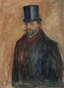 Julius Meier-Graefe, probably 1894. Creator: Edvard Munch.