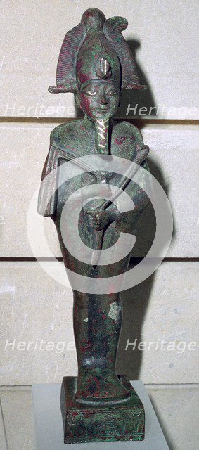 Bronze statuette of Osiris. Artist: Unknown