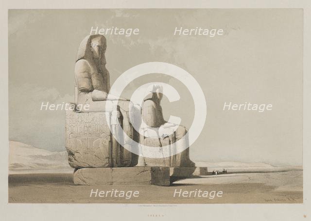 Egypt and Nubia, Volume I: Thebes, 1846. Creator: Louis Haghe (British, 1806-1885); F.G.Moon, 20 Threadneedle Street, London.