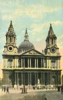 St. Paul's Cathedral, London, c1910. Creator: Unknown.