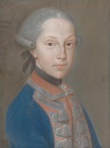 Portrait of a Young Man in Uniform, 1790s. Creator: Unknown.