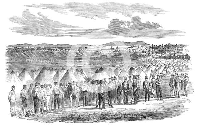 British Infantry of the Line encamped at Scutari - from a daguerreotype by Mr. Robertson, of Constan Creator: Unknown.