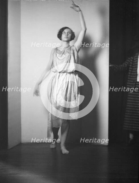 Barnard College group with Miss Larsen, ca. 1924. Creator: Arnold Genthe.