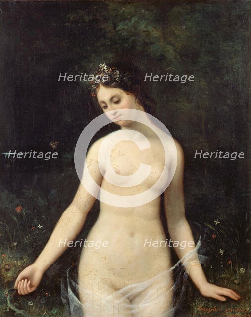 Young naked woman, 1831. Creator: Theophile Gautier.