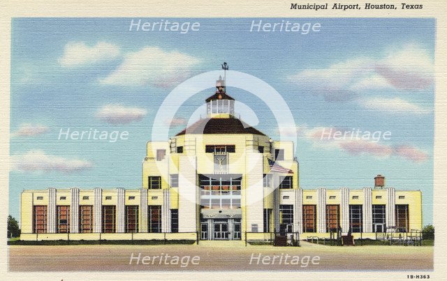 Municipal Airport, Houston, Texas, USA, 1941. Artist: Unknown