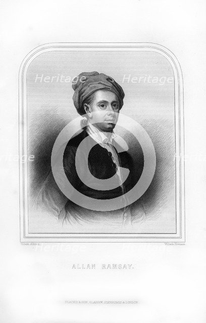 Allan Ramsay, Scottish poet, (1870).Artist: William Howson