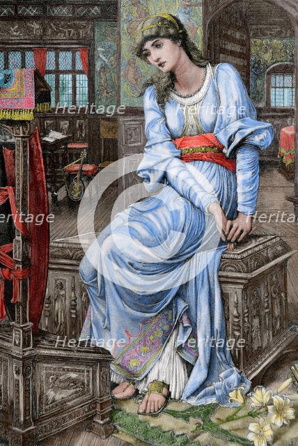 Mechthild of Magdeburg, (1896).  Creator: C. Robersts.