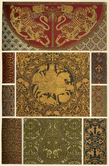 Byzantine weaving and embroidery, (1898).  Creator: Unknown.