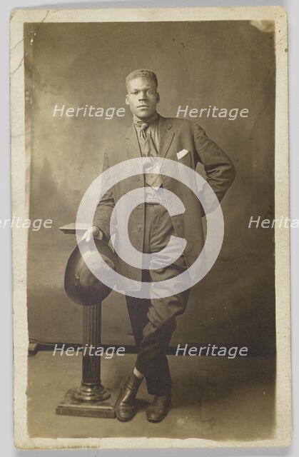 Photographic postcard of Mr. Robinson, 1918-1930. Creator: Unknown.