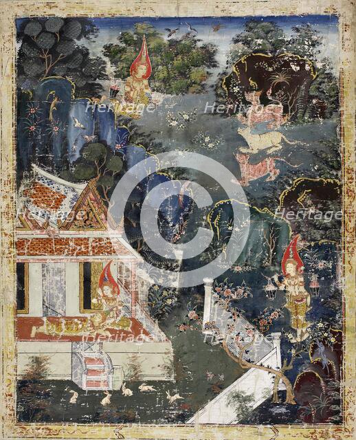 Vessantara Jataka, Chapter 9 (Maddi), 1830-1860. Creator: Unknown.