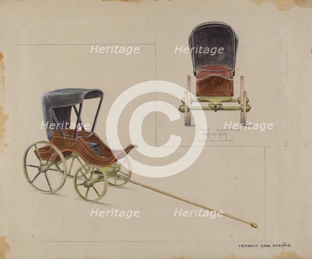 Toy Wagon, 1935/1942. Creator: Francis Law Durand.