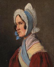 Cathrine Lundbye, née Bonnevie, the artist's mother, 1836. Creator: Johan Thomas Lundbye.