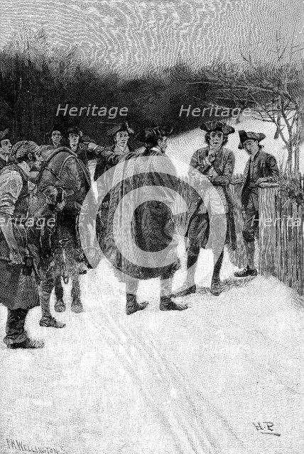 American War of Independence, 1775. Artist: Unknown