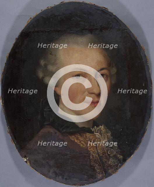 Portrait of Jean-Baptiste Leloir, great-grandfather of the painter Maurice Leloir, c1701-1800. Creator: Unknown.